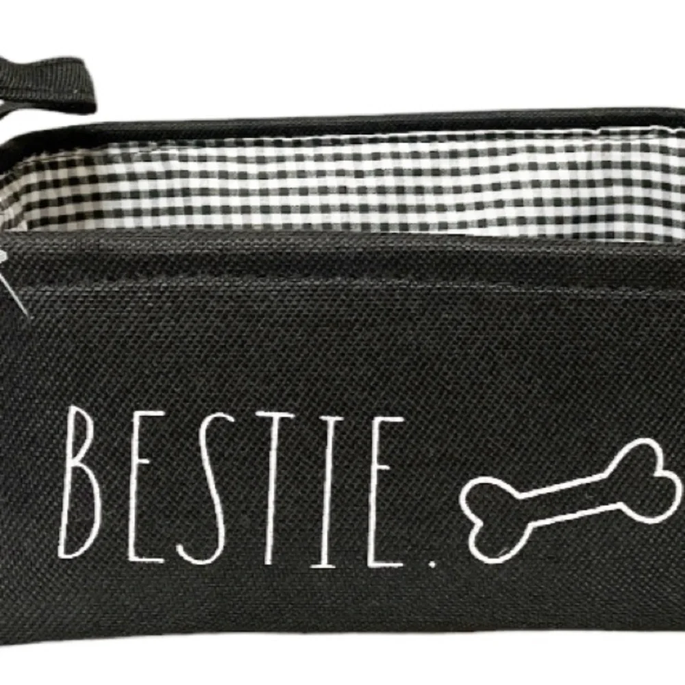NEW Rae Dunn BESTIE 🦴 Collapsible Basket w/Handles